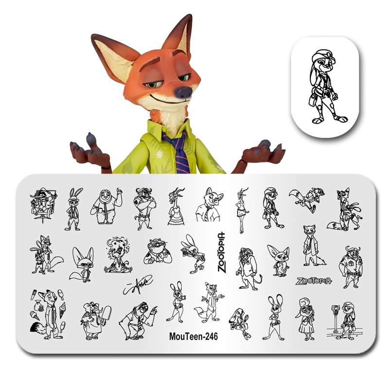 Nail Art Zootopia - MouTeen-246 Disney Big Size ZooTopia Judy