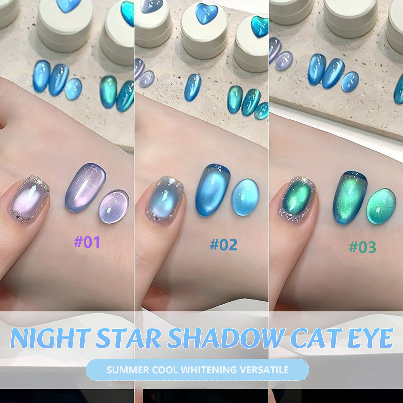MIANEL Midnight Starry Sea Cat - Nail Art Trend 2026 ulasan dan harga