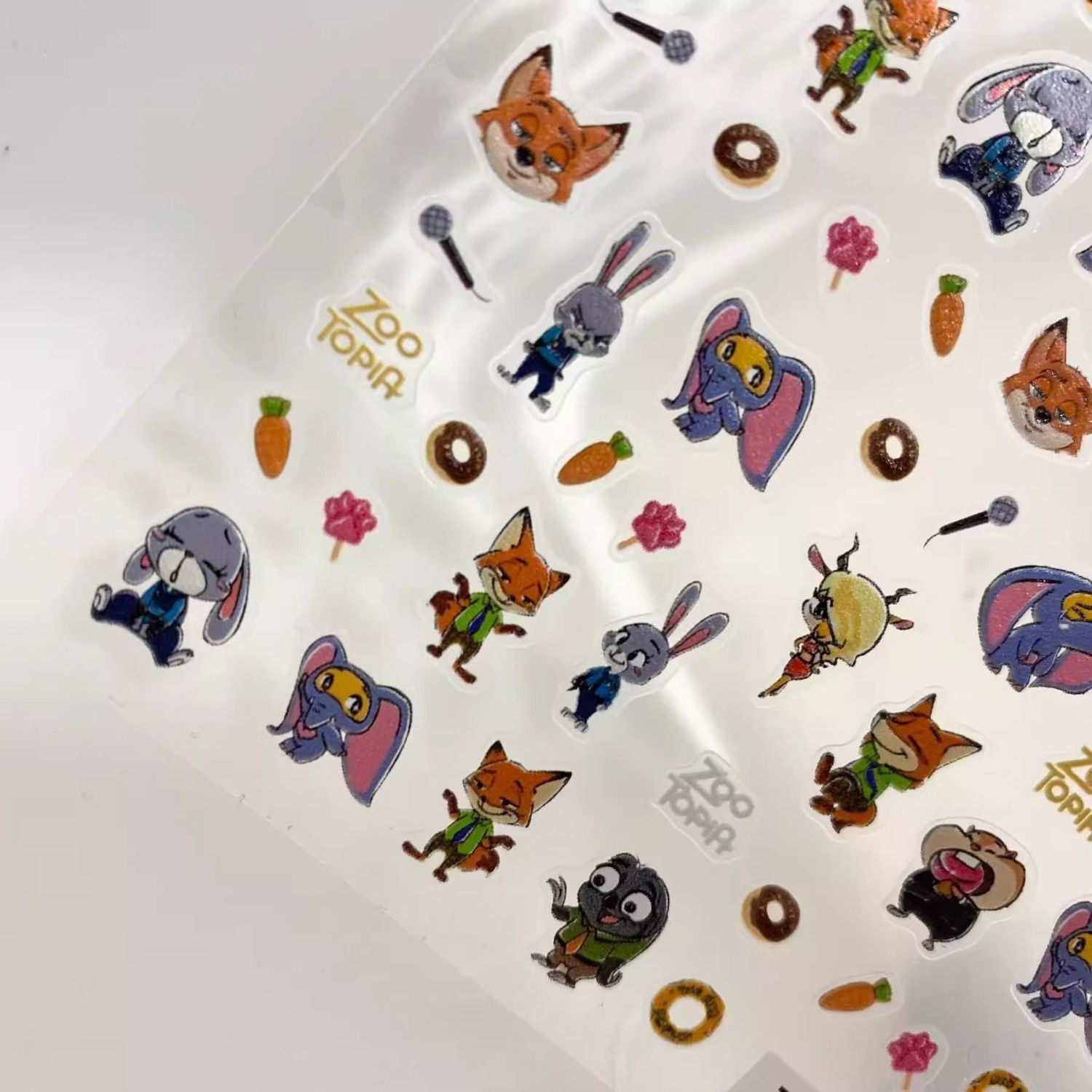 5D 3D Relief Zootopia Officer  - Nail Art Zootopia ulasan dan harga